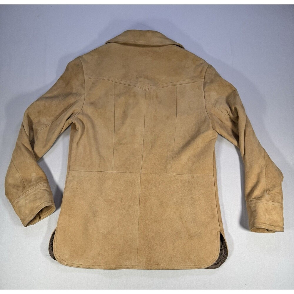 1970s Vintage New England Sportswear Co Suede Jacket Women’s 10 USA Tan - Picture 10 of 14